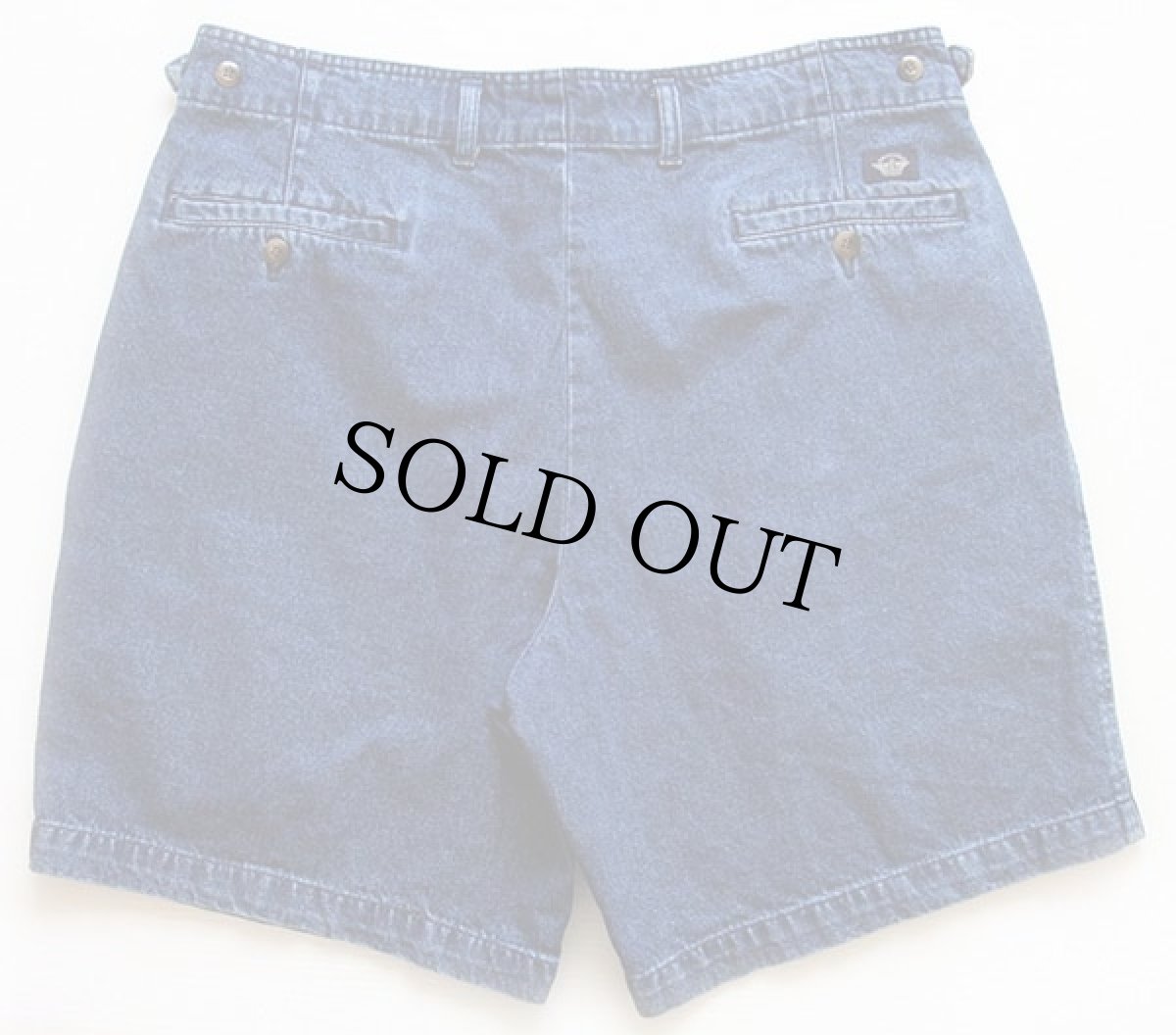画像2: 90s DOCKERSドッカーズ ツータック デニム ショートパンツ w36★ショーツ Levi'sリーバイス (2)