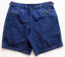 画像2: 90s DOCKERSドッカーズ ツータック デニム ショートパンツ w36★ショーツ (2)