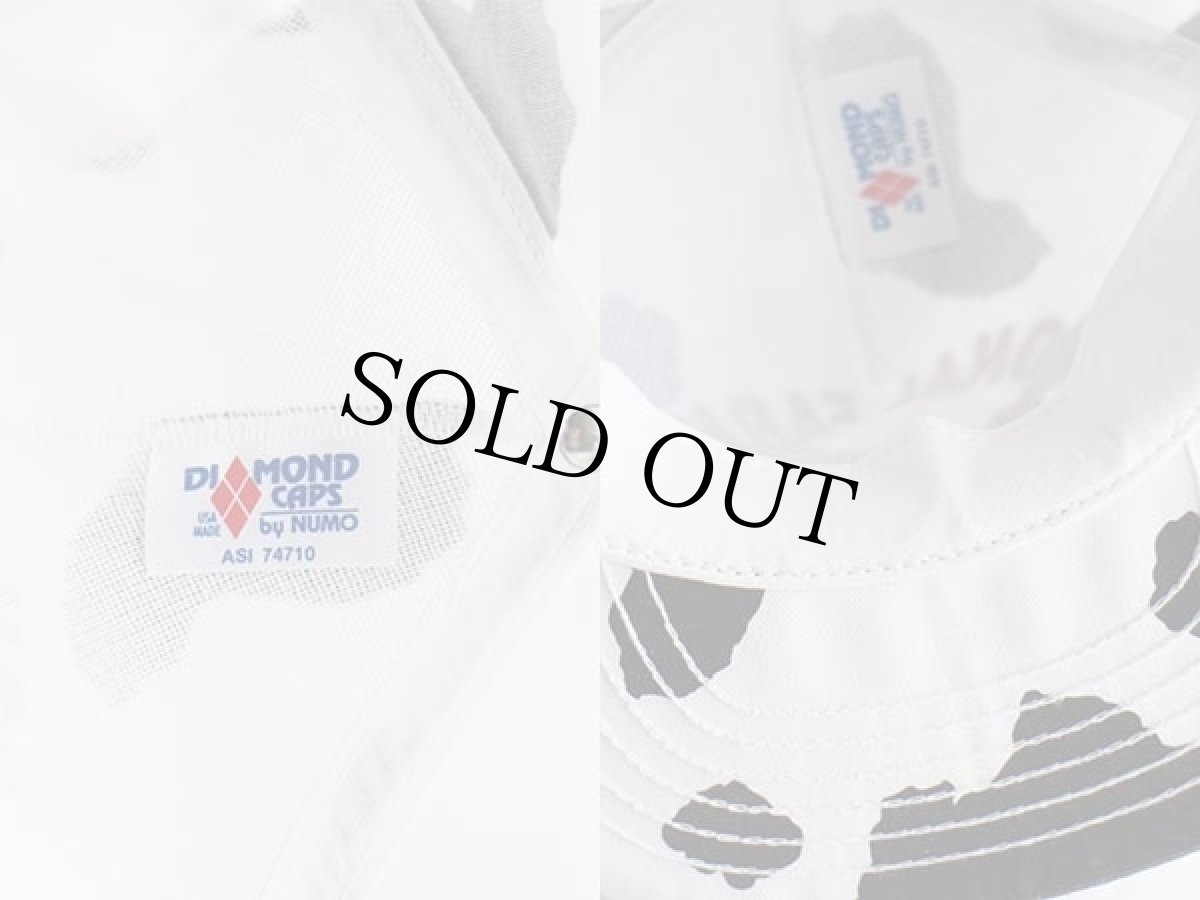 画像3: 80s USA製 NATIONAL FARMERS 発泡プリント 牛柄 コットンキャップ 白×黒 (3)