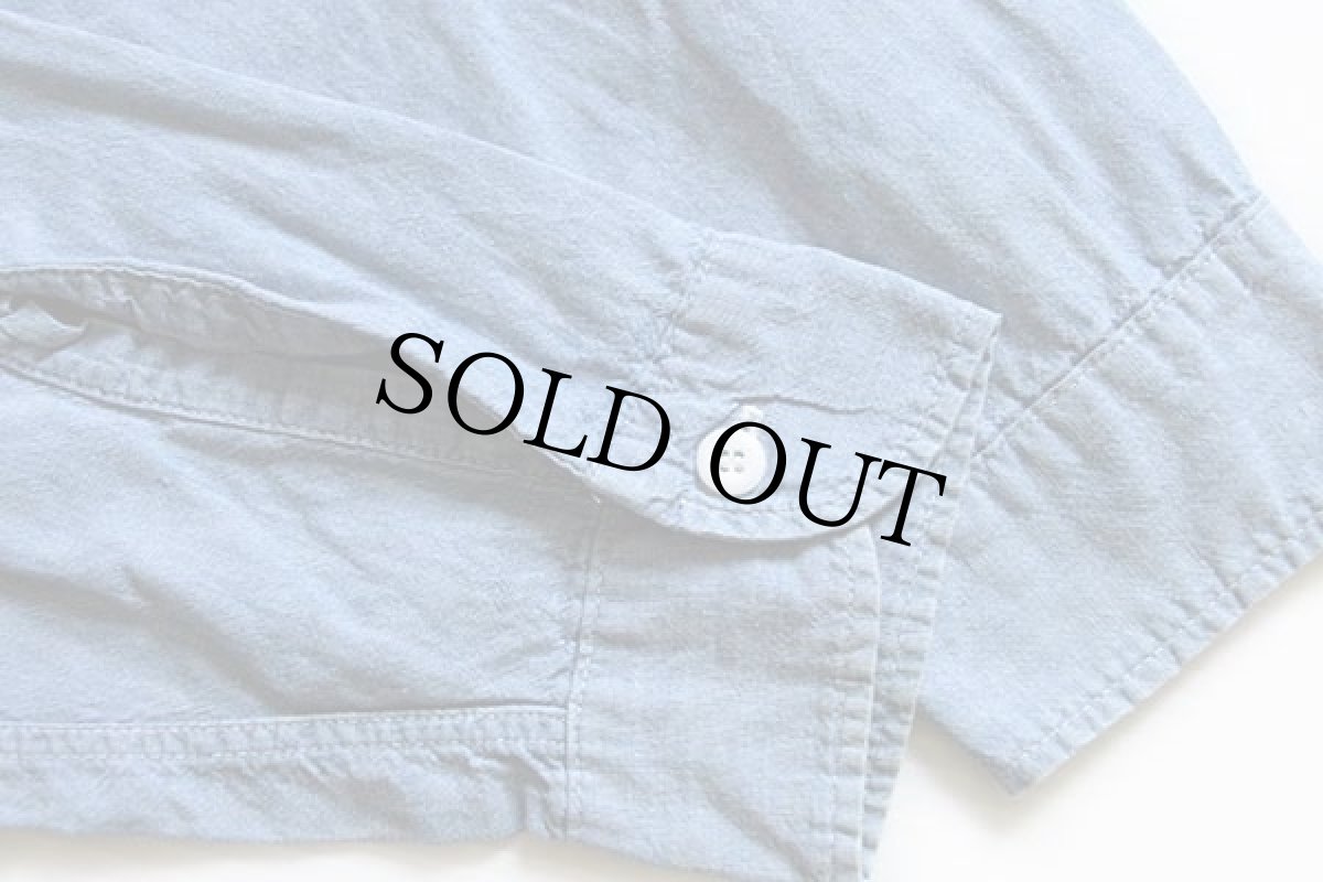 画像6: 50s USA製 BIG YANKビッグヤンク マチ付き コットン シャンブレーシャツ (6)