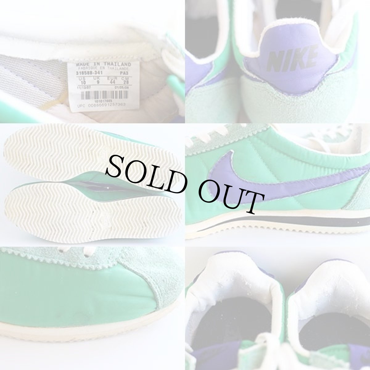 画像4: NIKEナイキ CORTEZ NYLON ナイロン コルテッツ 緑×青紫 10 (4)