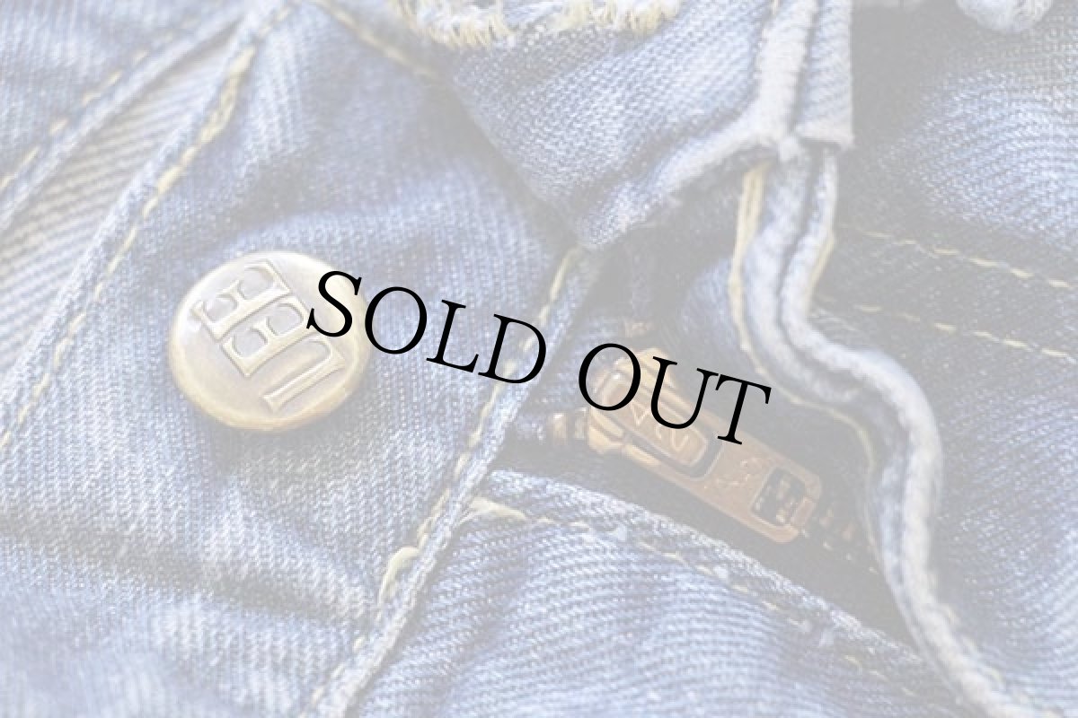 画像6: 70s USA製 Leeリー Leens フレア パッチワーク リペア デニムパンツ w32★ベルボトム (6)