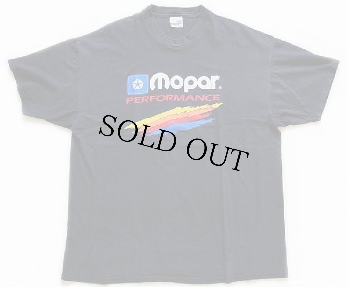 画像2: 90s Hanes Mopar PERFORMANCE クライスラー コットンTシャツ 黒 XXL (2)