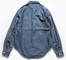 画像2: USA製 WOOLRICH WOOLEN MILLSウールリッチ コットン シャンブレーシャツ XS (2)