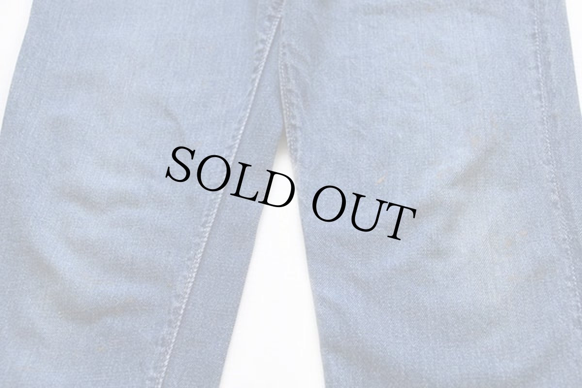 画像11: 60s USA製 LEVI'Sリーバイス 701 BIGE デニムパンツ カスタム W30 (11)