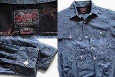 画像3: USA製 WOOLRICH WOOLEN MILLSウールリッチ コットン シャンブレーシャツ XS (3)