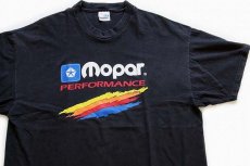 画像1: 90s Hanes Mopar PERFORMANCE クライスラー コットンTシャツ 黒 XXL (1)