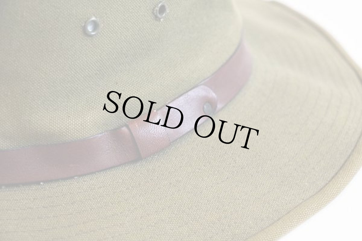 画像6: 80s USA製 ORVISオービス コットン キャンバス ハット オリーブ L (6)