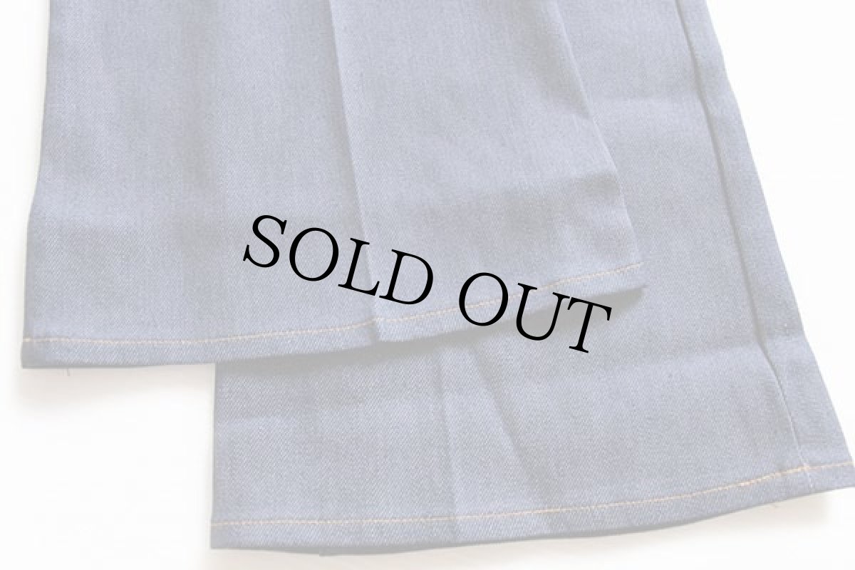 画像6: デッドストック★70s USA製 Leeリー 260-2641 フレア ストレッチ デニムパンツ 34 M★ベルボトム (6)