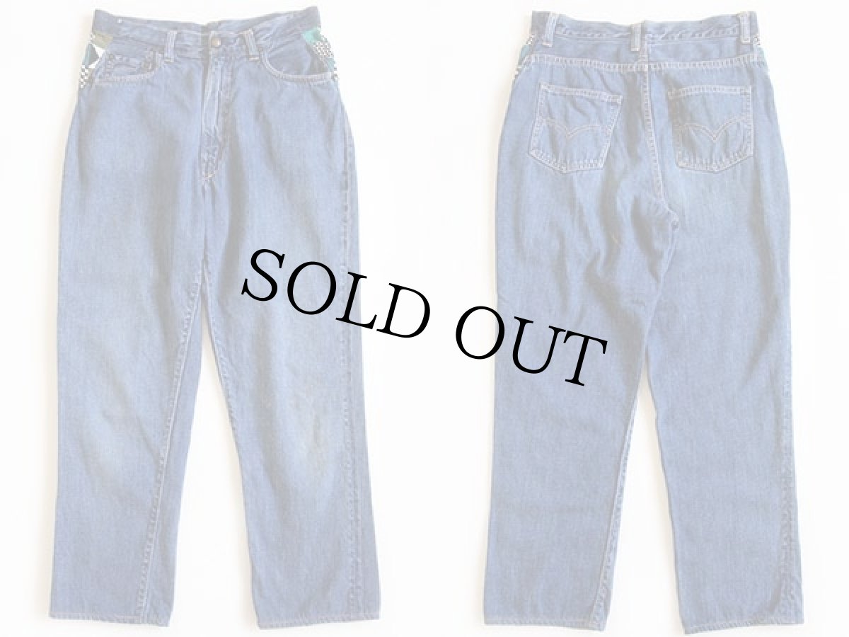 画像2: 60s USA製 LEVI'Sリーバイス 701 BIGE デニムパンツ カスタム W30 (2)