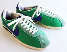 画像1: NIKEナイキ CORTEZ NYLON ナイロン コルテッツ 緑×青紫 10 (1)