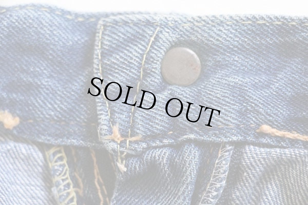 画像6: 60s USA製 LEVI'Sリーバイス 701 BIGE デニムパンツ カスタム W30 (6)