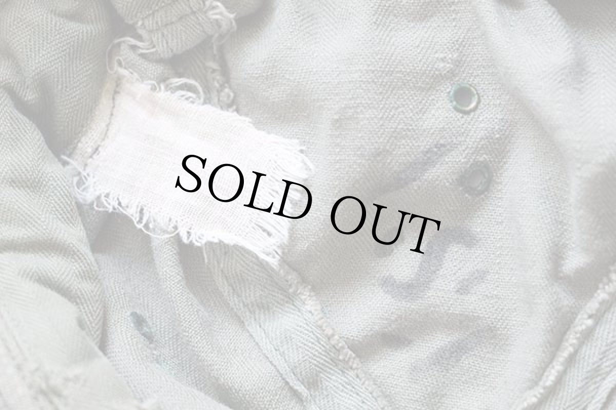 画像4: 40s 米軍 U.S.ARMY HBT ヘリンボーンツイル ハット オリーブ 55cm (4)