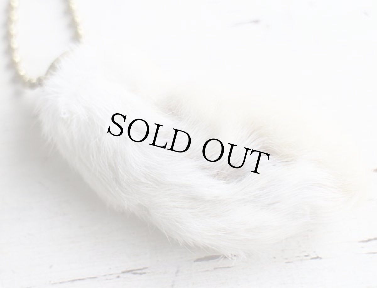 画像4: ビンテージ LUCKEY CHARMラッキーチャーム ラビットフット 白 (4)