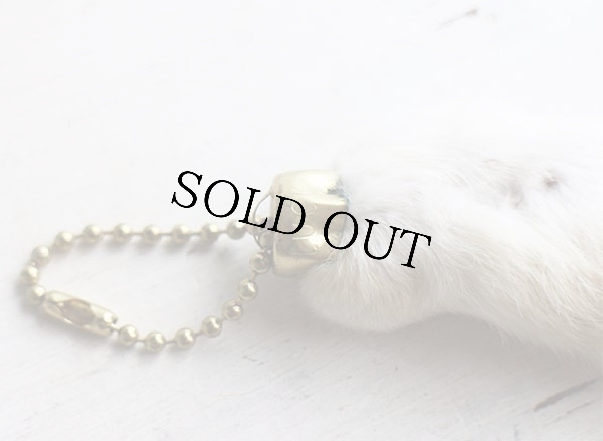 画像3: ビンテージ LUCKEY CHARMラッキーチャーム ラビットフット 白 (3)