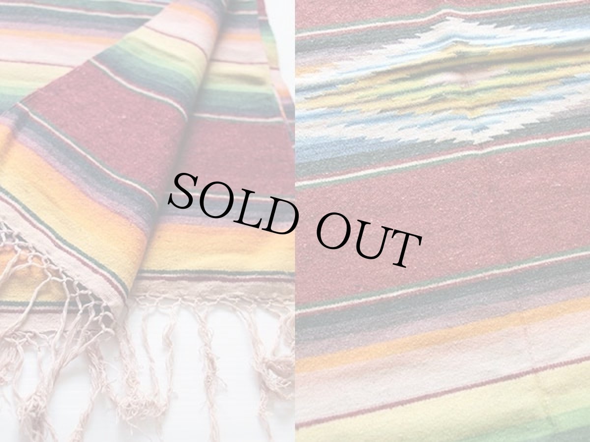 画像3: ビンテージ メキシカン ラグ サラペ (3)