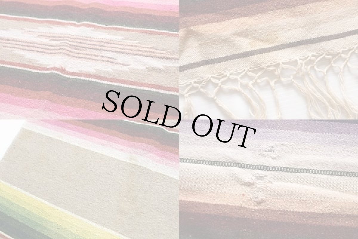 画像3: ビンテージ メキシカン ラグ サラペ (3)