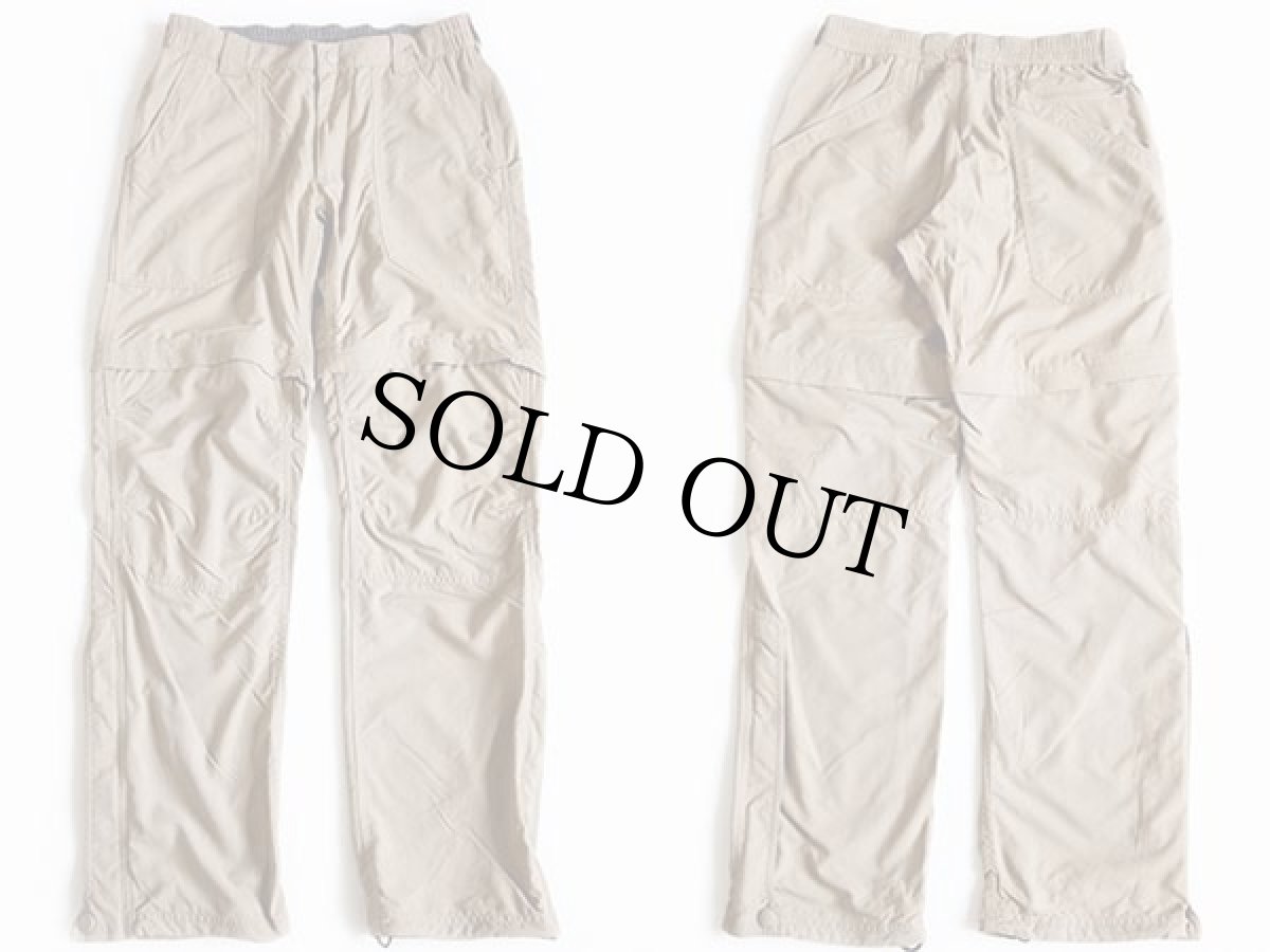 画像2: L.L.Bean 2WAY ハイキング ジップオフ ナイロンパンツ タン S★ショートパンツ ショーツ (2)