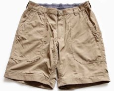 画像3: L.L.Bean 2WAY ナイロン ハイキング ジップオフ パンツ タン S★ショートパンツ ショーツ (3)