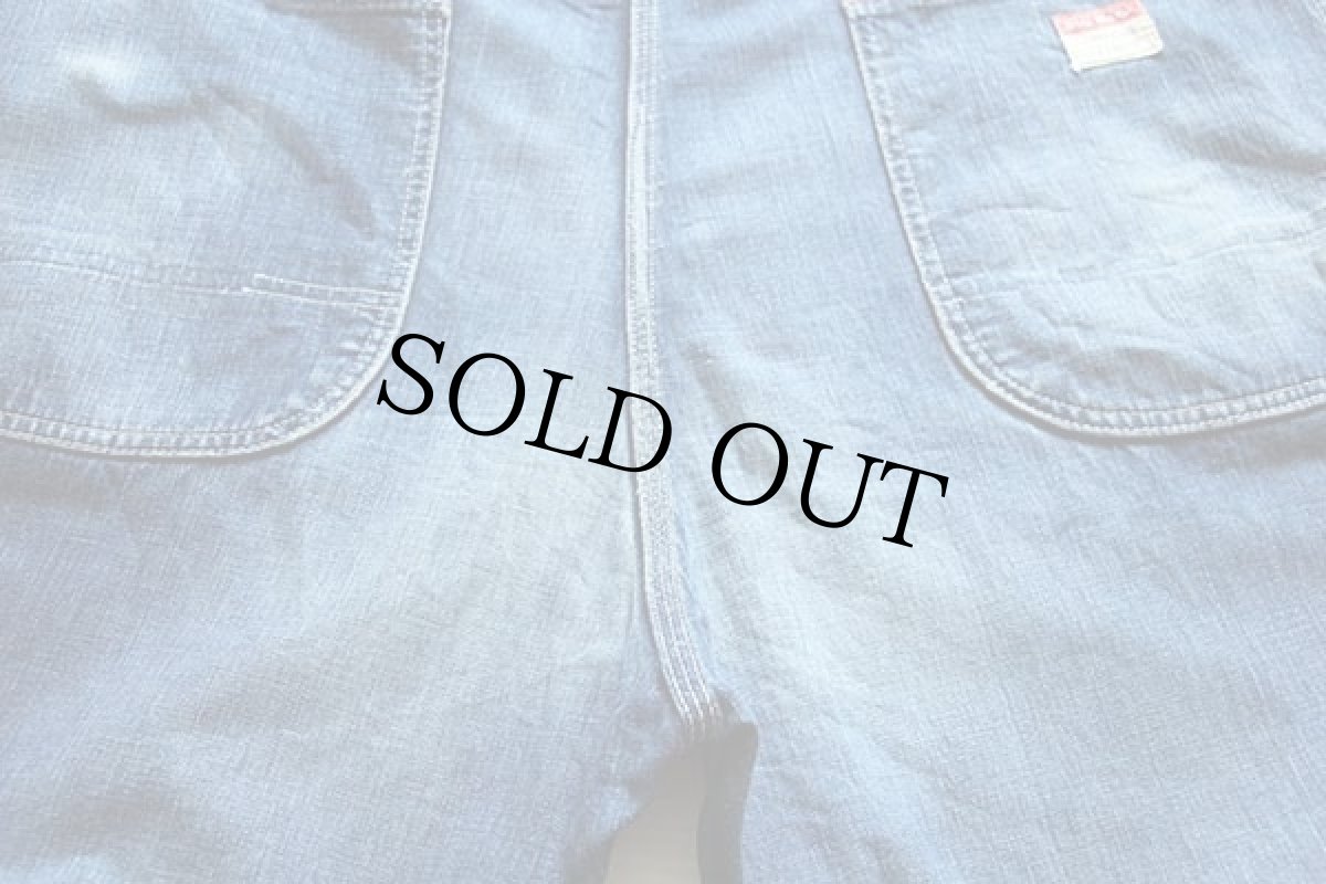 画像8: 50s PENNEY'S BIGMACビッグマック リメイク パッチワーク リペア インディゴ デニム ペインターパンツ (8)