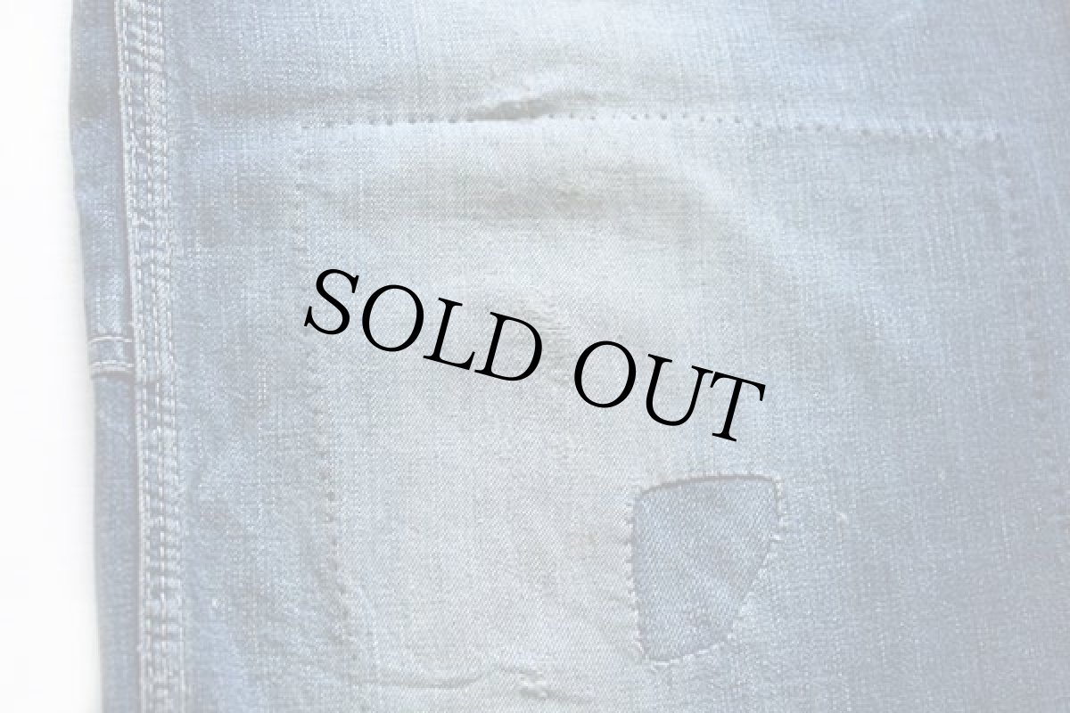 画像7: 50s PENNEY'S BIGMACビッグマック リメイク パッチワーク リペア インディゴ デニム ペインターパンツ (7)