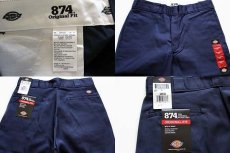 画像3: 未使用★Dickiesディッキーズ 874 ワークパンツ 紺 w34 L30 (3)