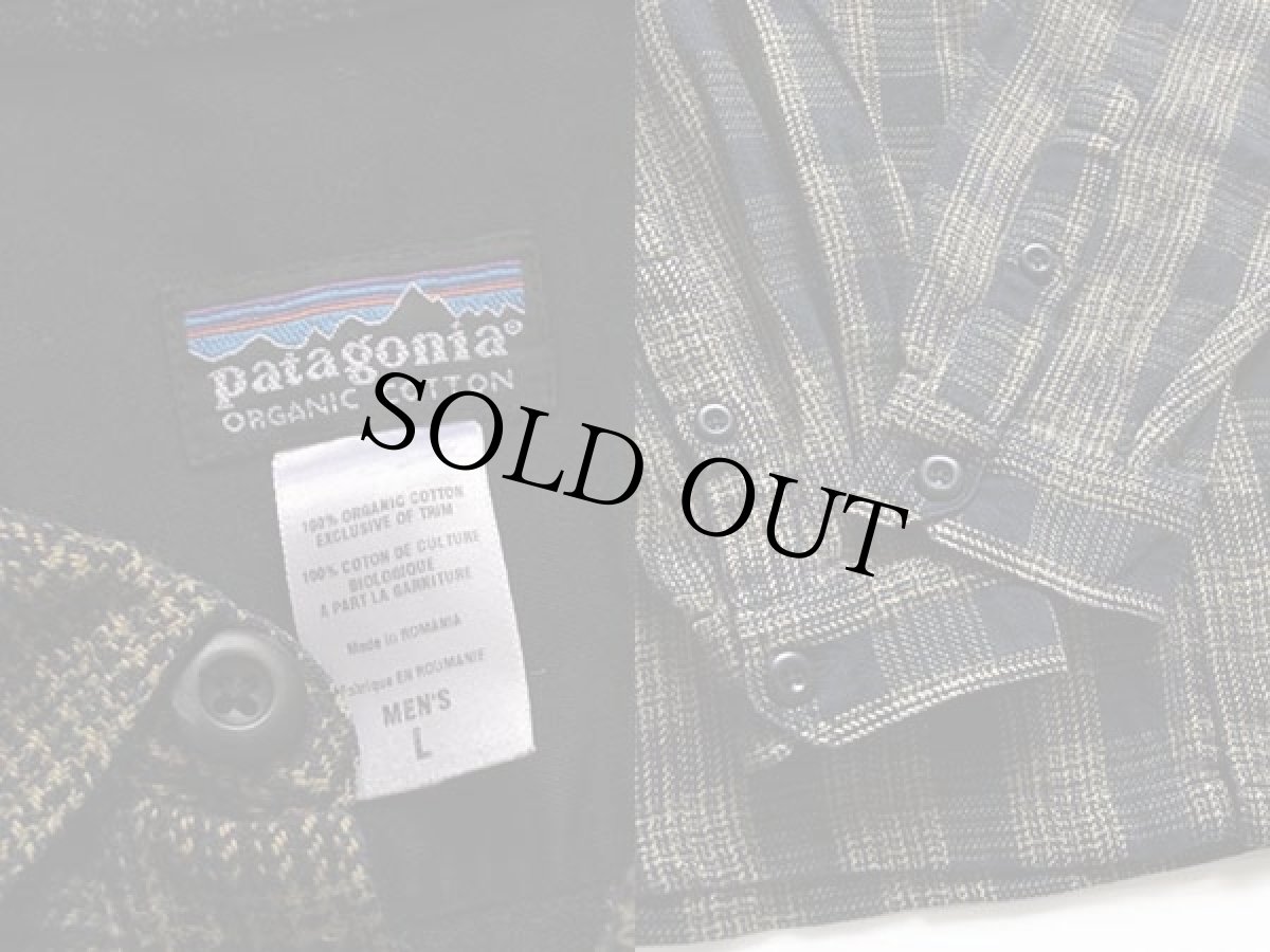 画像3: patagoniaパタゴニア チェック オーガニックコットン フランネルシャツ L (3)