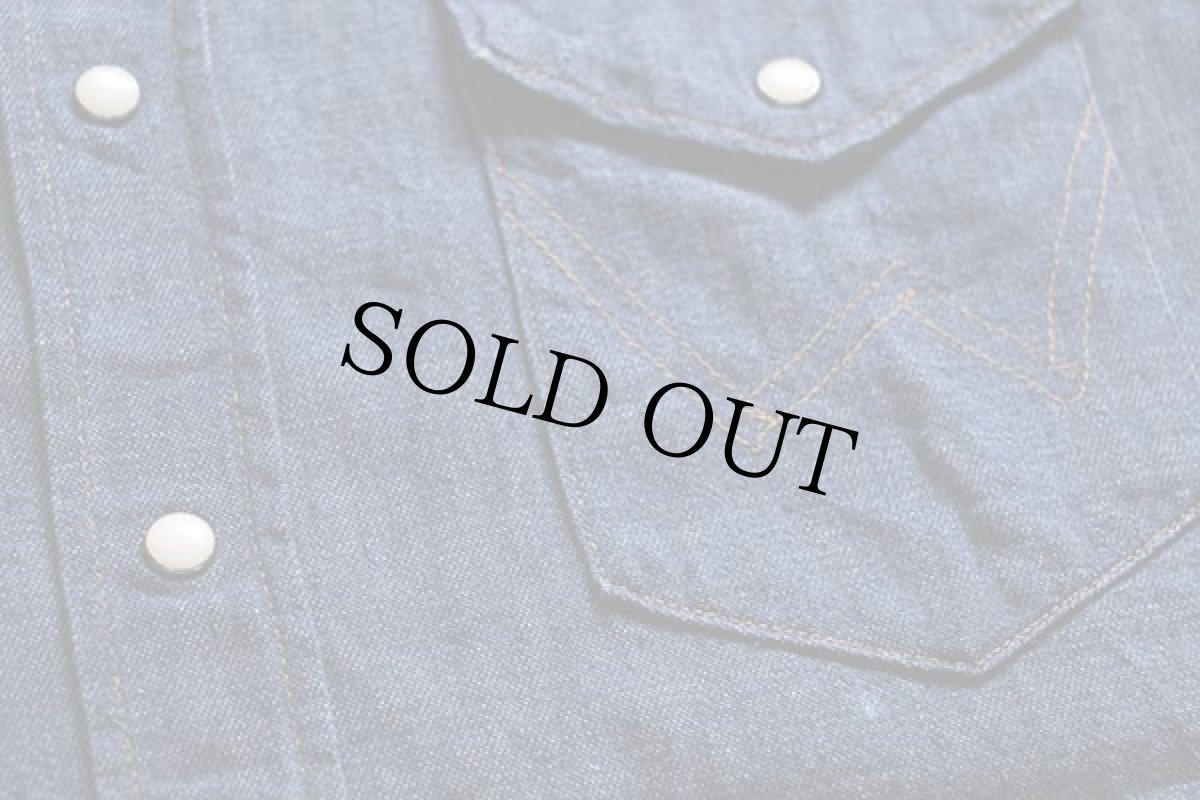 画像5: 70s USA製 Wranglerラングラー 27MW デニム ウエスタンシャツ 14.5 (5)