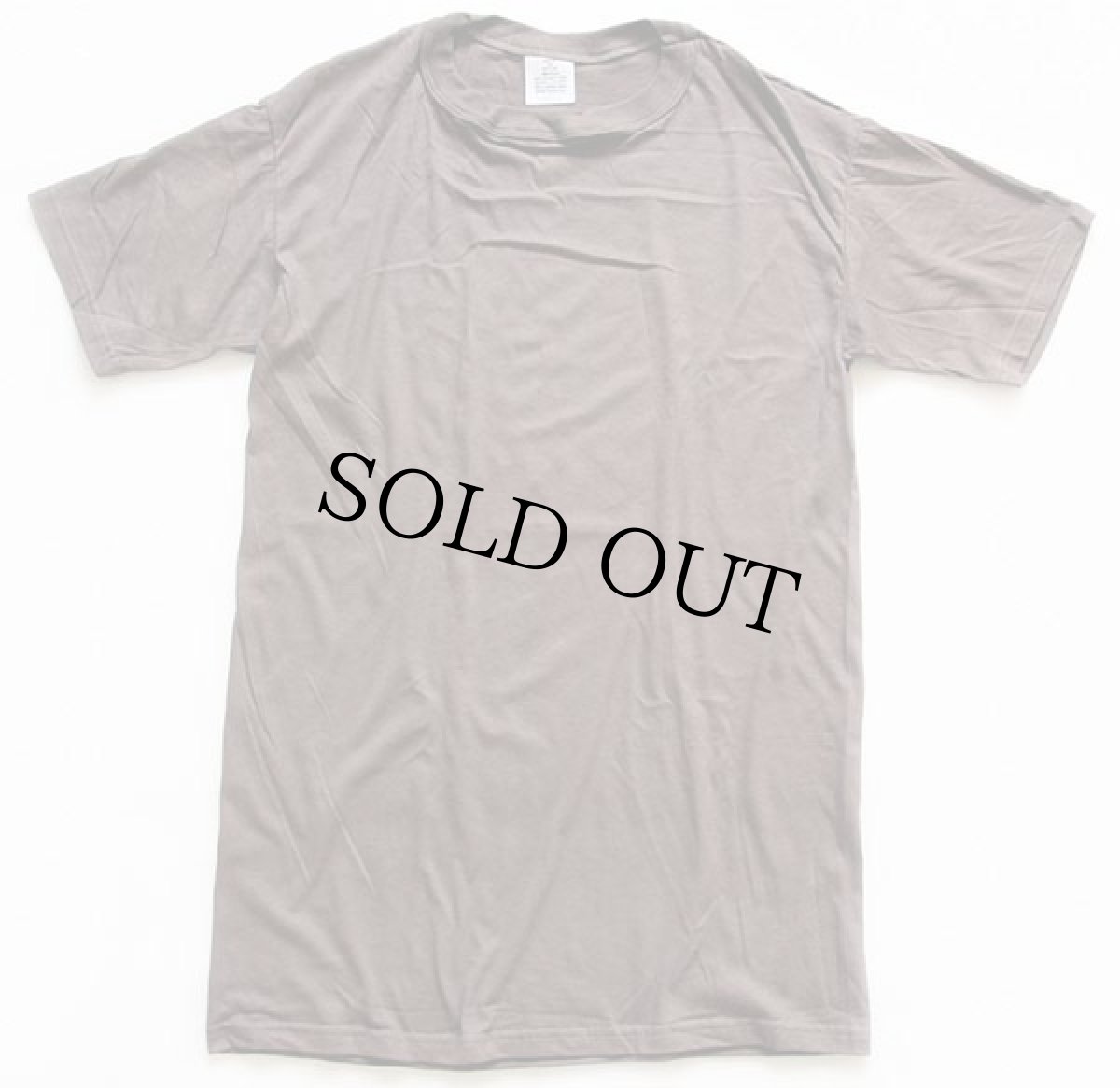 画像2: デッドストック★90s 米軍 DSCP 無地 コットンTシャツ 茶 M (2)