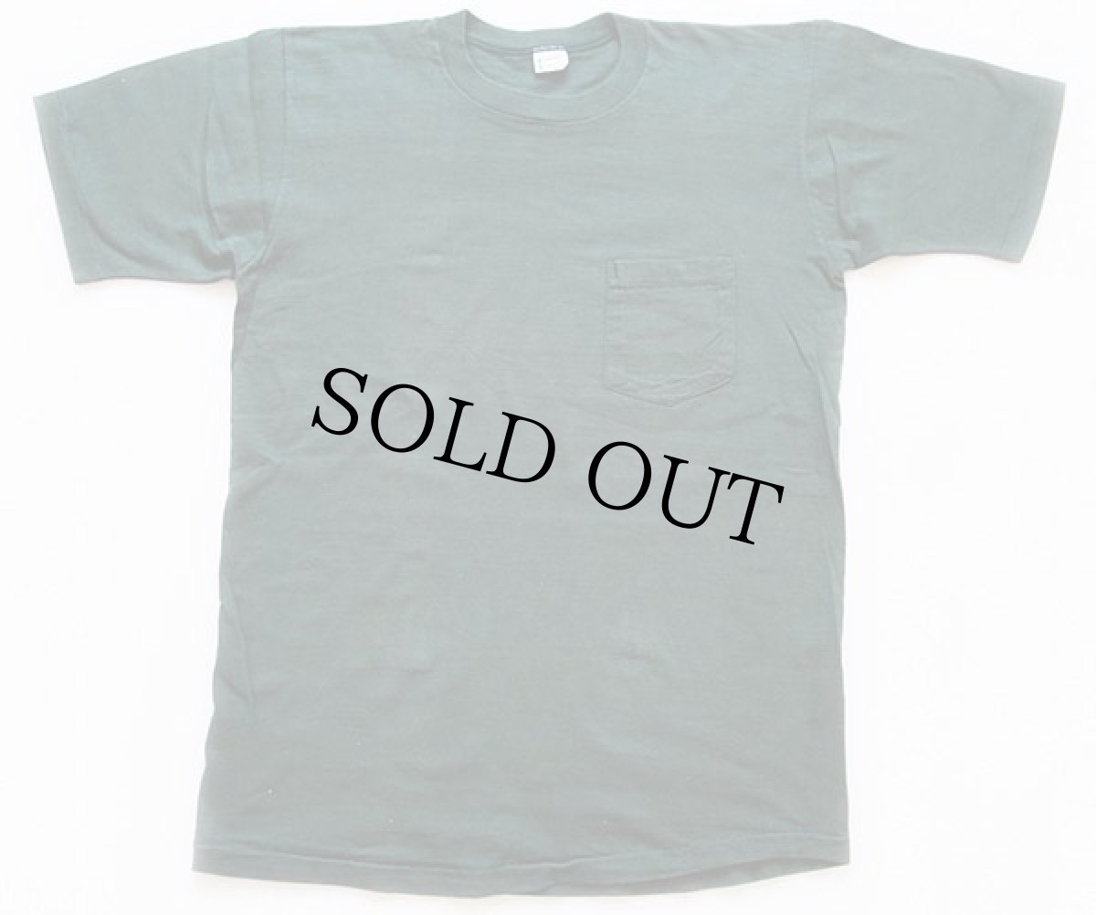 画像2: 70s TOWNCRAFT 無地 コットン ポケットTシャツ 緑 XL (2)