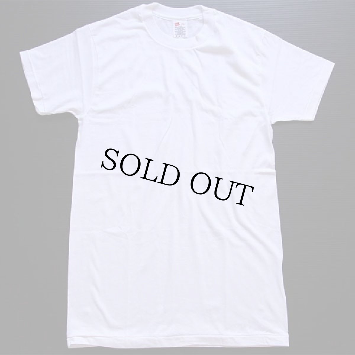 画像2: デッドストック★90s Hanes 無地 コットンTシャツ 白 S (2)