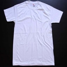 画像2: デッドストック★90s Hanes 無地 コットンTシャツ 白 S (2)