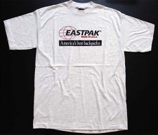 画像2: デッドストック★90s EASTPAKイーストパック ロゴ コットンTシャツ 杢ライトグレー XL (2)