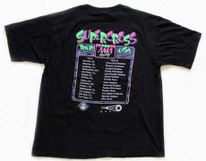 画像2: 90s SUPERCROSS モトクロス 蛍光プリント コットンTシャツ 黒 XL (2)