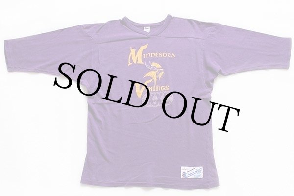 80s USA製 Championチャンピオン NFL MINNESOTA VIKINGS