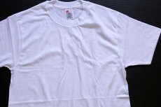 画像1: デッドストック★90s Hanes 無地 コットンTシャツ 白 S (1)