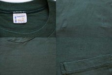 画像3: 70s TOWNCRAFT 無地 コットン ポケットTシャツ 緑 XL (3)