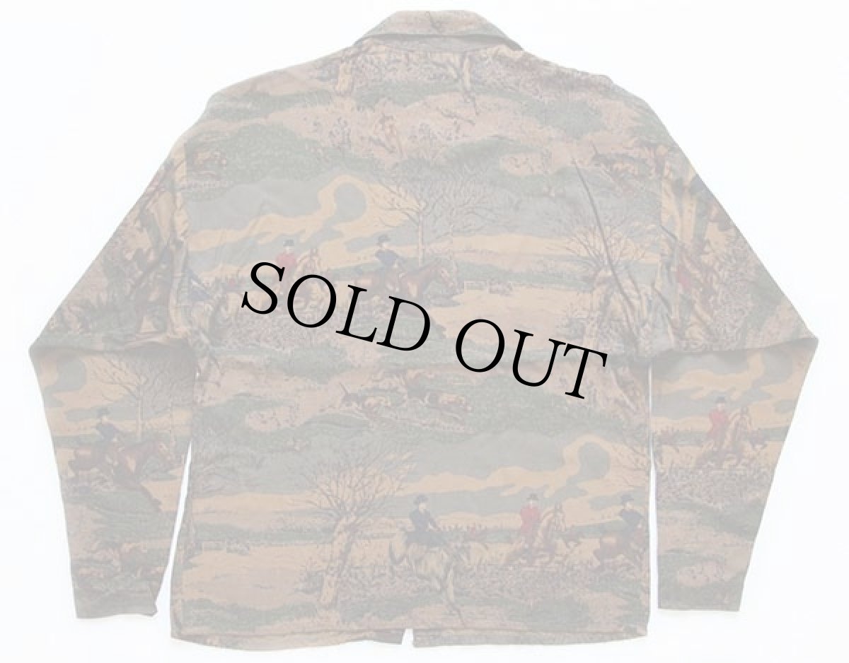 画像2: 80s ラルフローレン 乗馬柄 ハイネック レーヨンシャツ 8 (2)