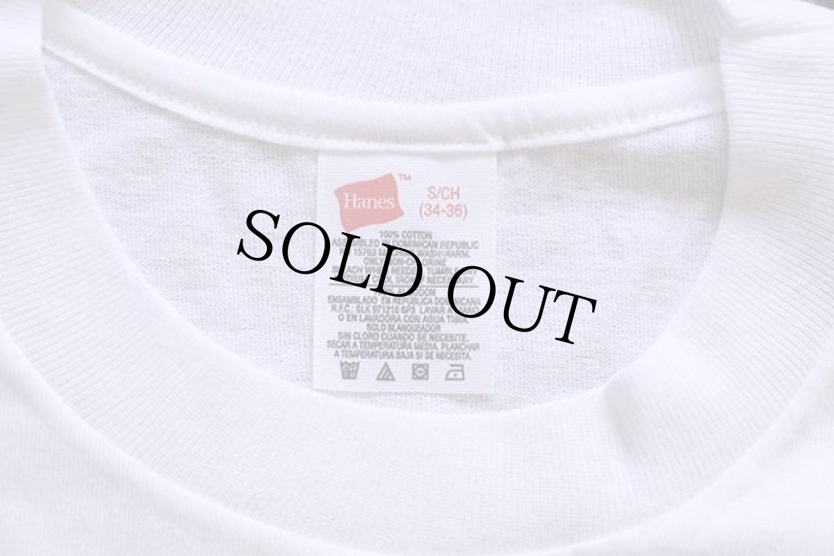 画像3: デッドストック★90s Hanes 無地 コットンTシャツ 白 S (3)