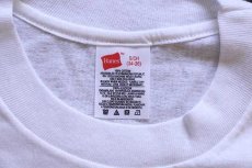 画像3: デッドストック★90s Hanes 無地 コットンTシャツ 白 S (3)