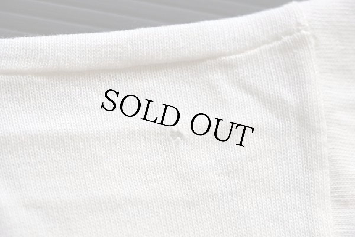 画像6: 60s USA製 CHAMPIONチャンピオン ランタグ OHIO STATE GO 両面 染み込みプリント コットン フットボールTシャツ 白 L (6)