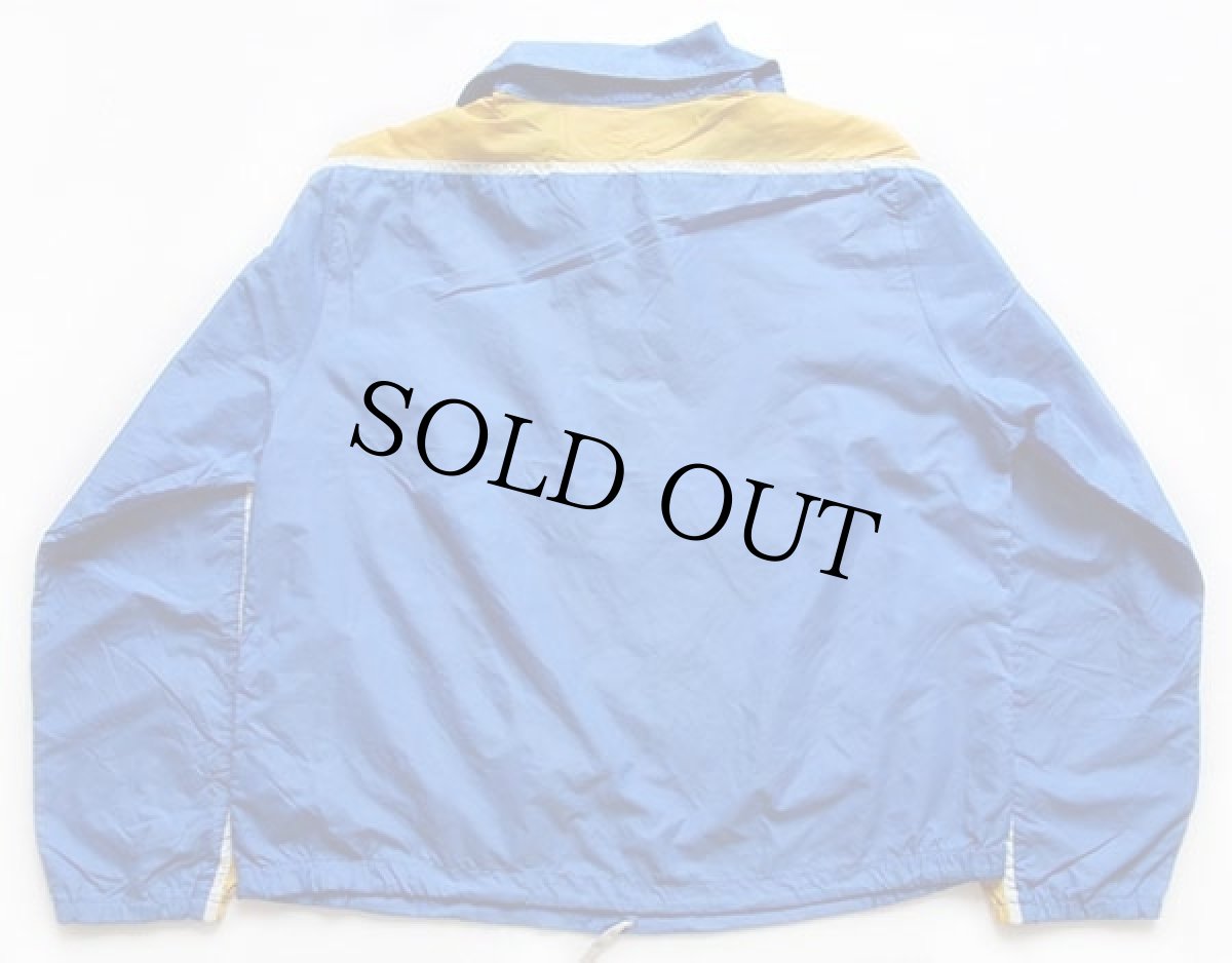 画像2: 80s NIKEナイキ プルオーバー ナイロンジャケット 青×黄 L (2)