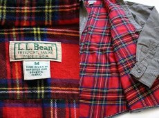 画像3: 80s USA製 L.L.Bean ネルライナー コットンシャツ グリーングレー W-M (3)