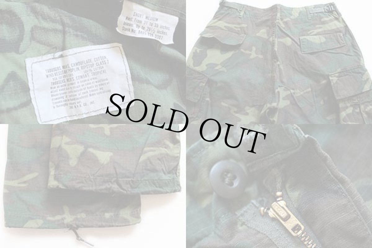 画像4: 60s 米軍 U.S.ARMY ERDL グリーンリーフカモ ジャングルファティーグパンツ M-S (4)