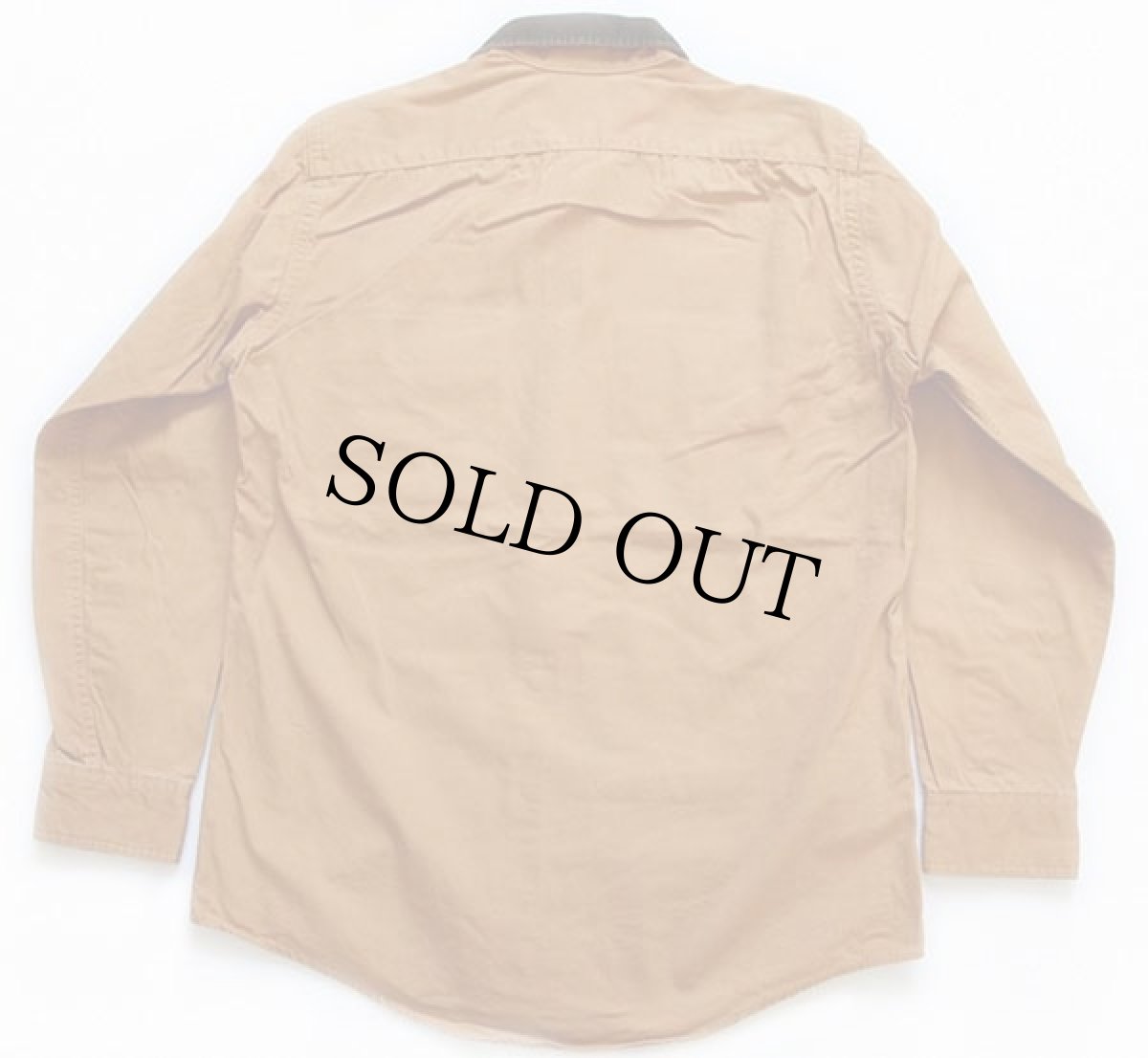 画像2: 80s USA製 L.L.Bean コットン キャンバス ハンティングシャツ 茶 M (2)