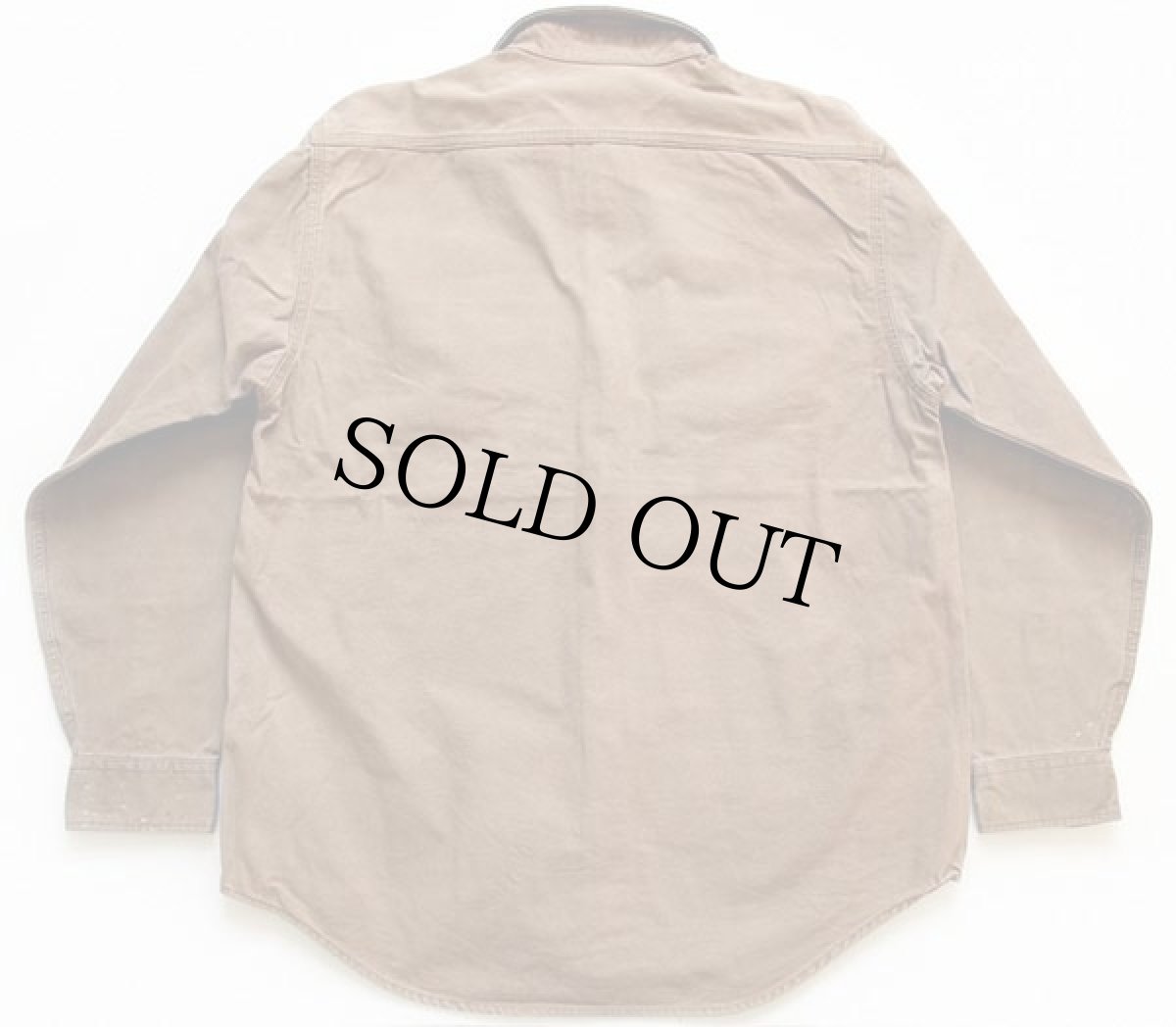 画像2: 90s carharttカーハート ダック地 ワークシャツ 茶 L (2)