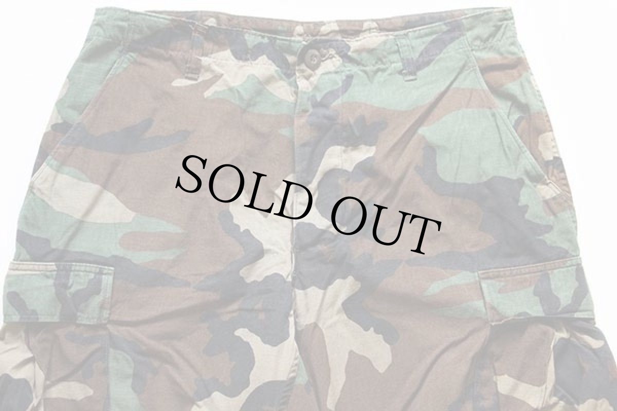 画像2: 80s 米軍 U.S.ARMY ウッドランドカモ BDU カーゴパンツ M-R (2)