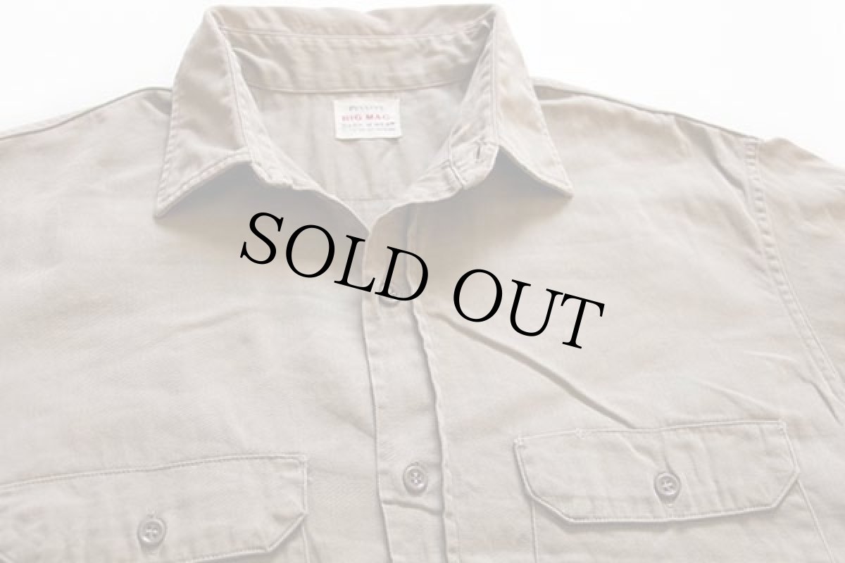 画像3: 50s PENNEY'S BIGMACビッグマック マチ付き コットンツイル ワークシャツ カーキ 16 (3)