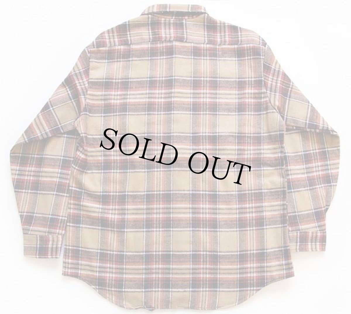 画像2: 70s JCPenney BIGMACビッグマック チェック コットン フランネルシャツ L (2)