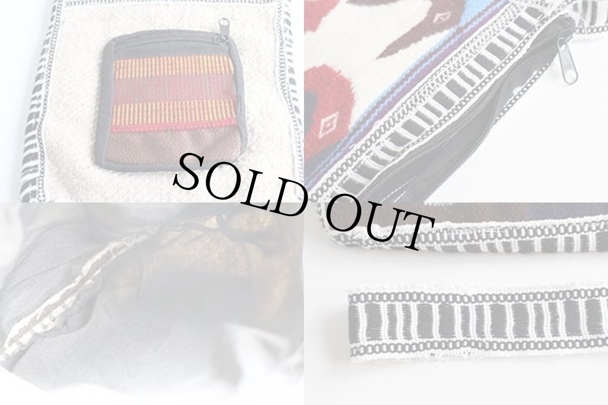 画像3: 民族柄 ラグ ショルダーバッグ (3)